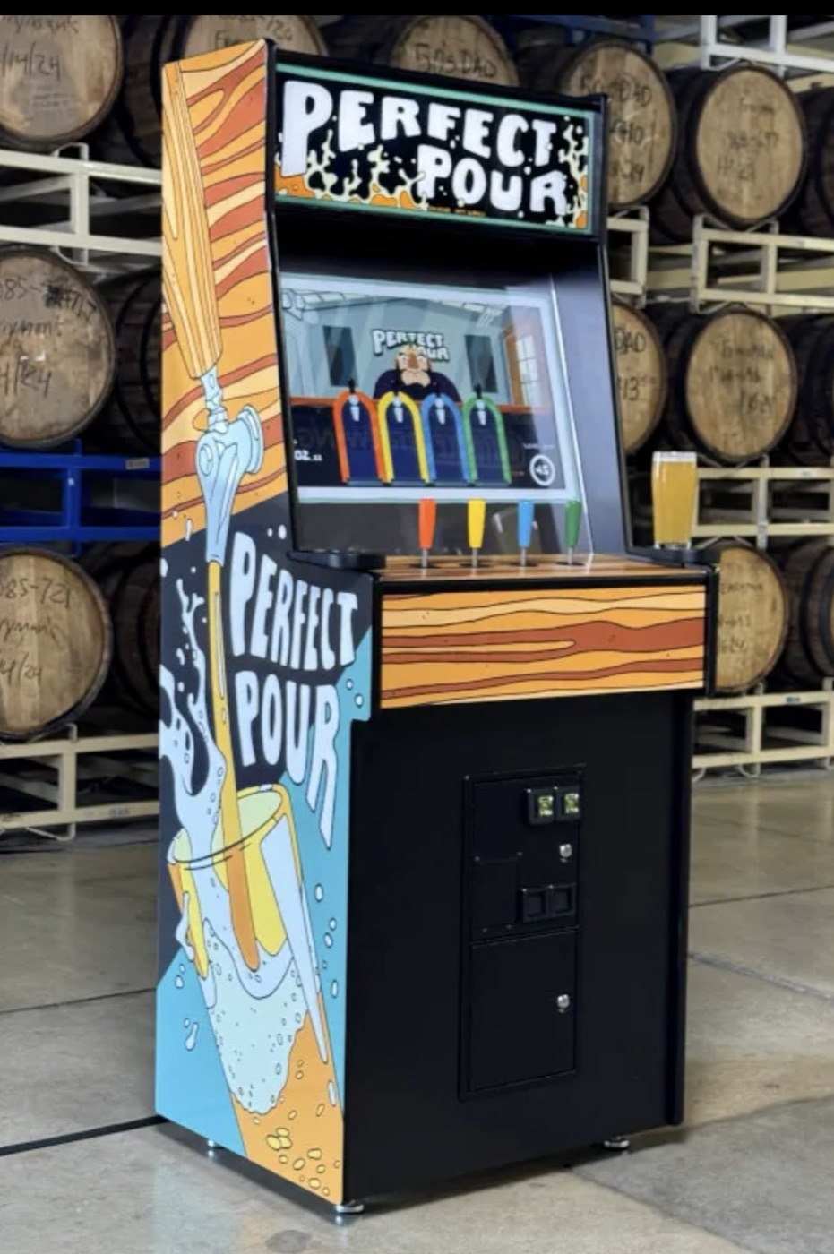 Perfect Pour indie arcade cabinet